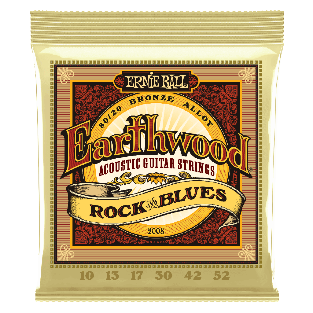 [CUER0043] Juego de cuerdas Ernie Ball 2008 Earthwood Rock & Blues 80/20 Bronze. 3º Plana para Guitarra Acústica